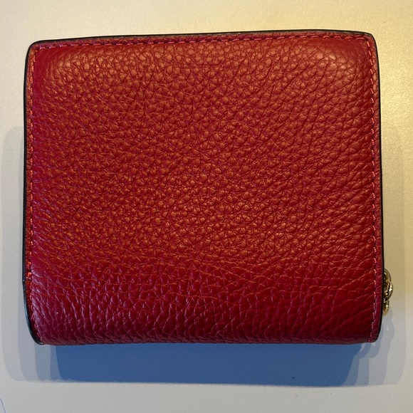 Red Coach Snap Wallet - Picture 2 of 5